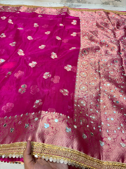 Mirror worked Premium Soft Tissue Saree