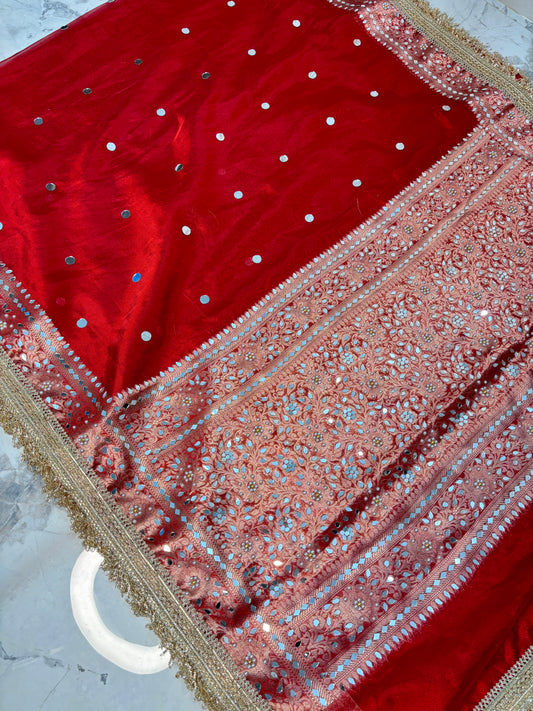Mirror worked Premium Soft Tissue Saree