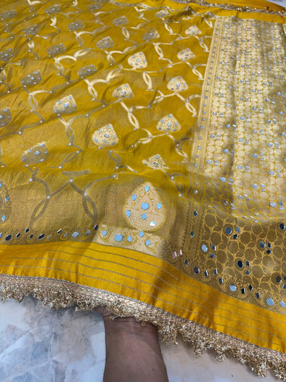 Mirror worked Premium Soft Tissue Saree