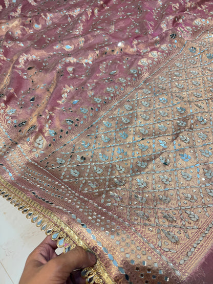 Mirror worked Premium Soft Tissue Saree