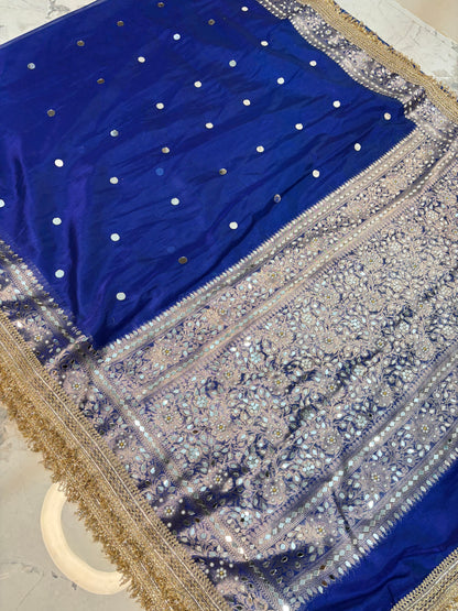 Mirror worked Premium Soft Tissue Saree