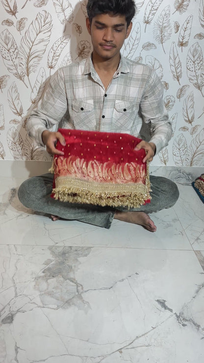 Aari Worked Premium Soft Tissue Saree