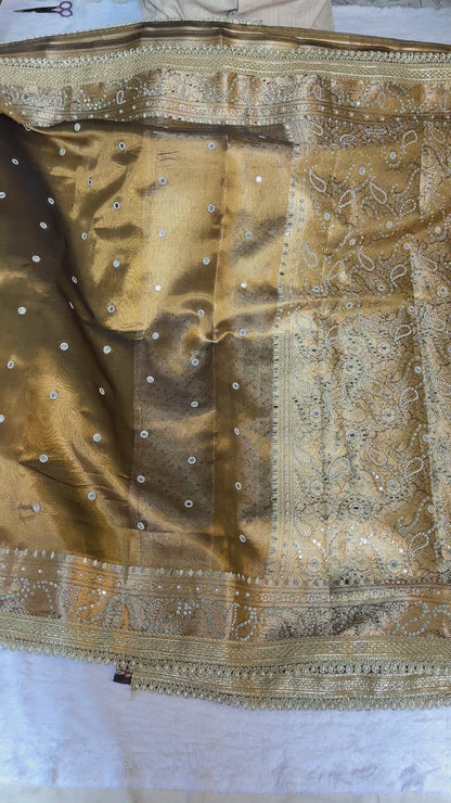 Mirror worked Premium Soft Tissue Saree