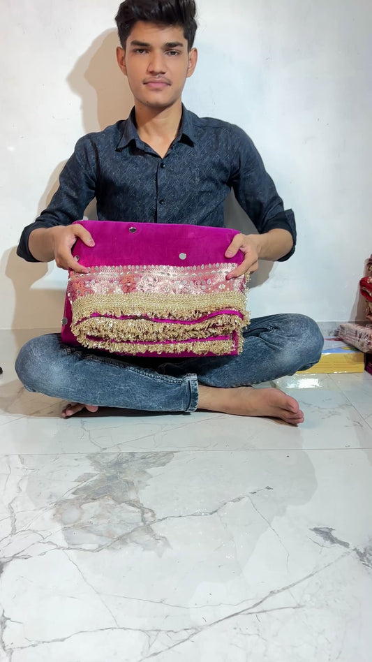 Mirror worked Premium Soft Tissue Saree